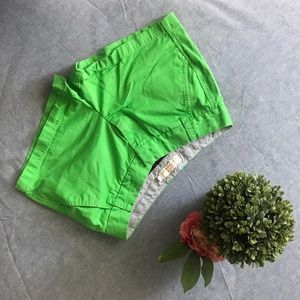 JCrew Chino Shorts,  Bright green, Size 6